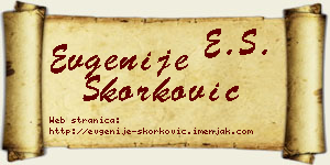 Evgenije Skorković vizit kartica